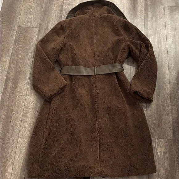 NWT Hutch Varley Faux Sherpa Wrap Coat - Picture 5 of 5